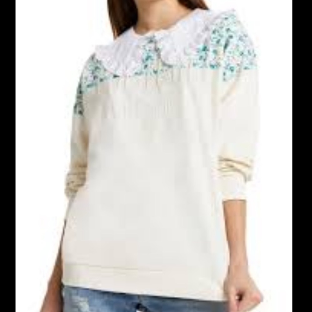 NWT River Island LS Couture Floral Panel Sweatshirt